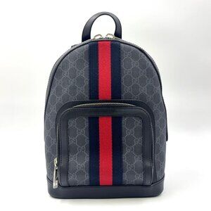 Gucci Sherry Backpack Canvas Black